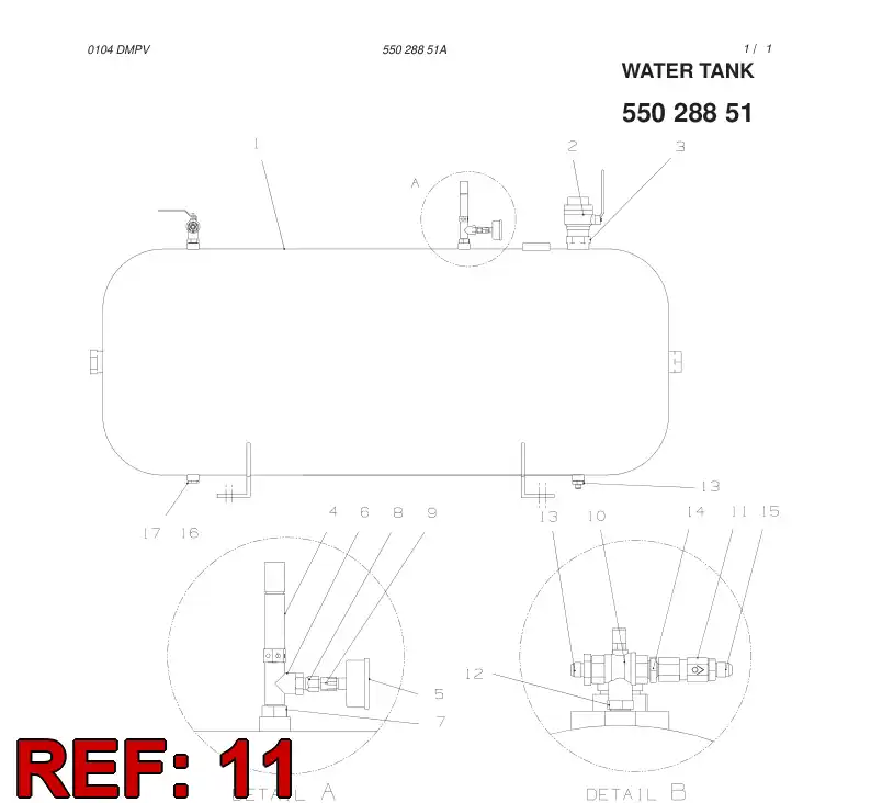 85361689 853 616 89 CHECK VALVE - Sandvik Technical Drawing
