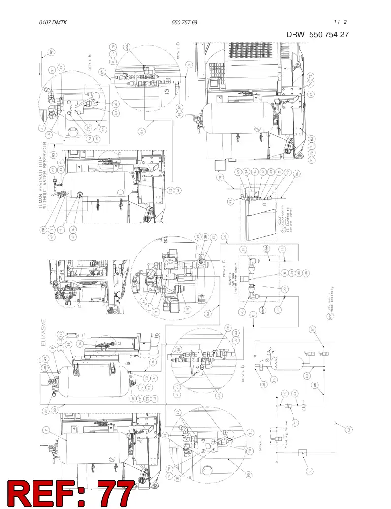 85376099 853 760 99 HEXAGON HEAD BOLT (HALF THREAD) - Sandvik Technical Drawing