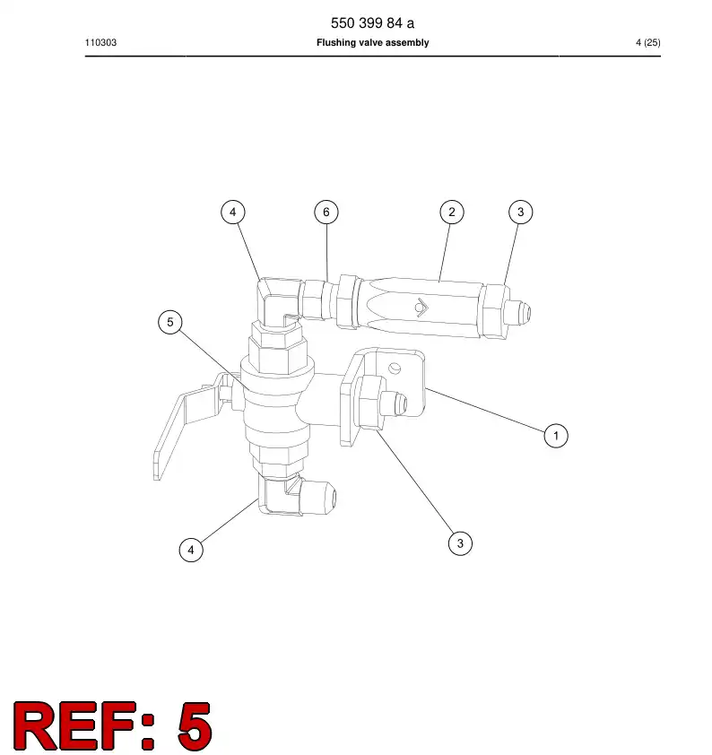 85378549 853 785 49 Valve, Ball - Sandvik Technical Drawing