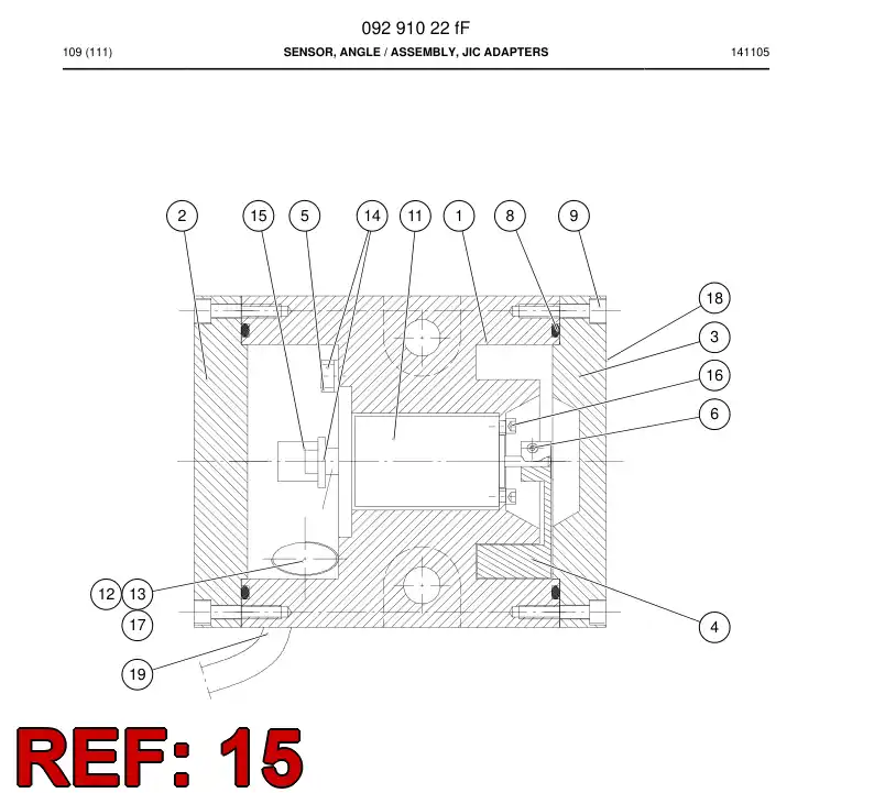 85385709 853 857 09 RESOLVER CONNECTOR - Sandvik Technical Drawing