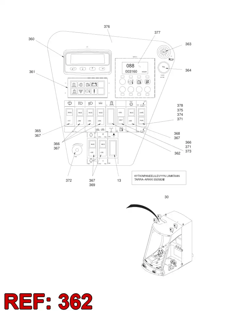 85510249 855 102 49 Cup, Base Plate - Sandvik Technical Drawing
