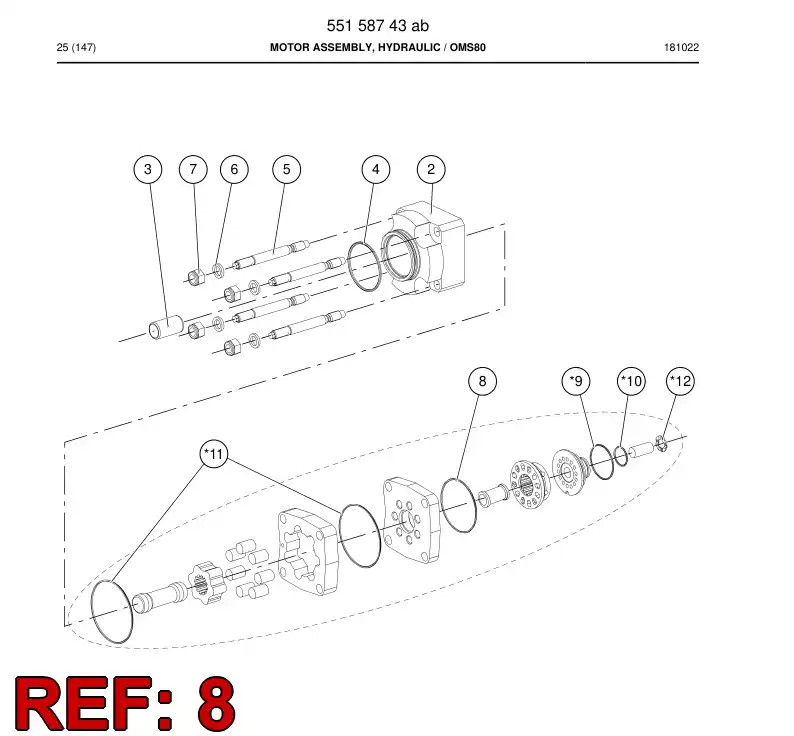85520709a 855 207 09a O-Ring - Sandvik Technical Drawing