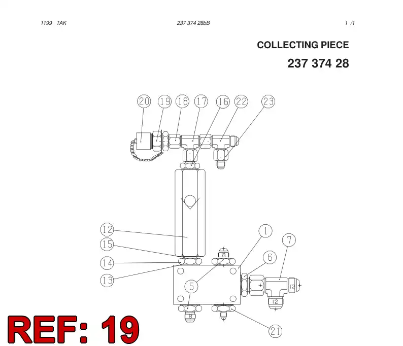 85528249 855 282 49 QUICK DISCONNECT FITTING - Sandvik Technical Drawing