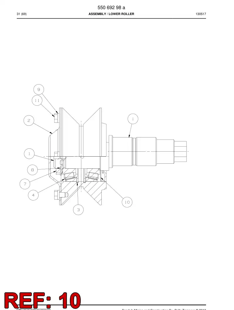 85540489 855 404 89 Seal, Shaft - Sandvik Technical Drawing