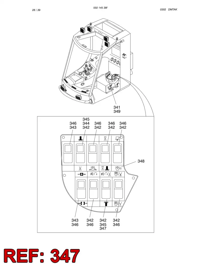 85563749 855 637 49 Label, Identification - Sandvik Technical Drawing