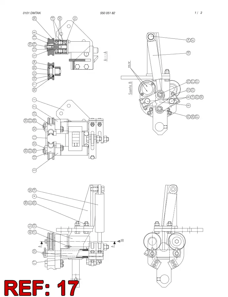 85581099 855 810 99 Bearing, Plain - Sandvik Technical Drawing