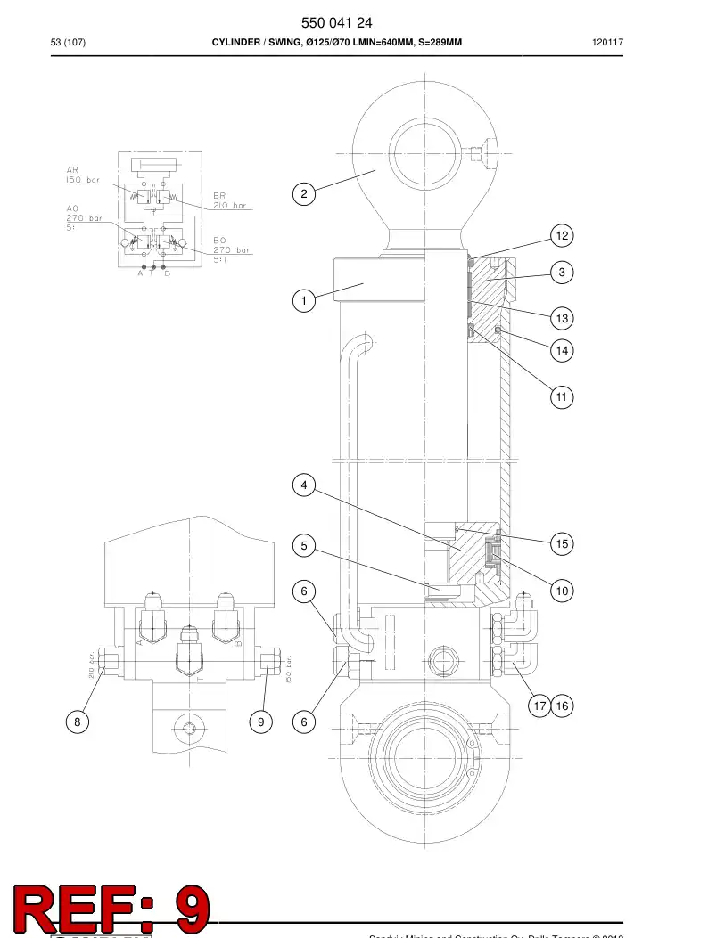 85587869a 855 878 69a Cartridge - Sandvik Technical Drawing