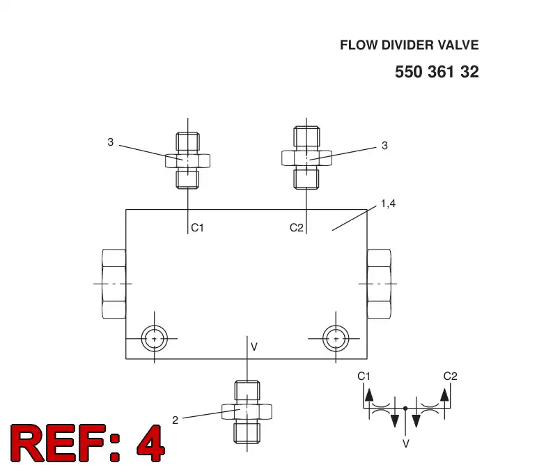 85588209 855 882 09 SEAL KIT FOR FLOW DIVIDING VALVE - Sandvik Technical Drawing