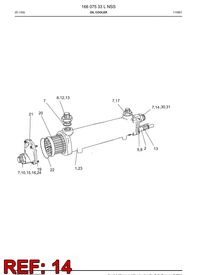 85591969 855 919 69 Straight thread elbow - Sandvik Technical Drawing