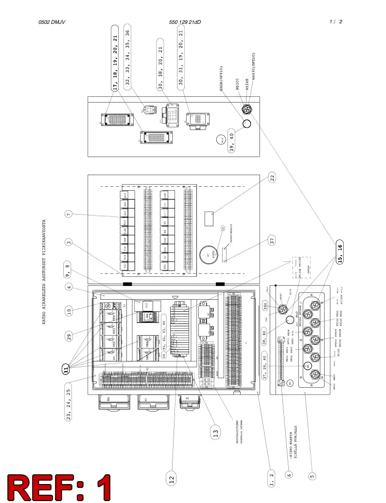 85598519 855 985 19 Cabinet - Sandvik Technical Drawing