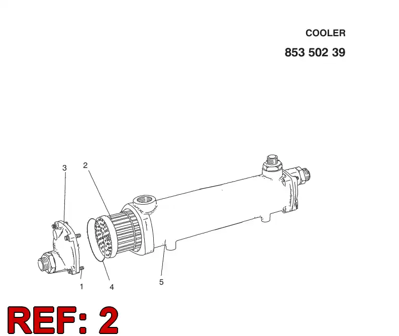 85602529 856 025 29 Frame - Sandvik Technical Drawing