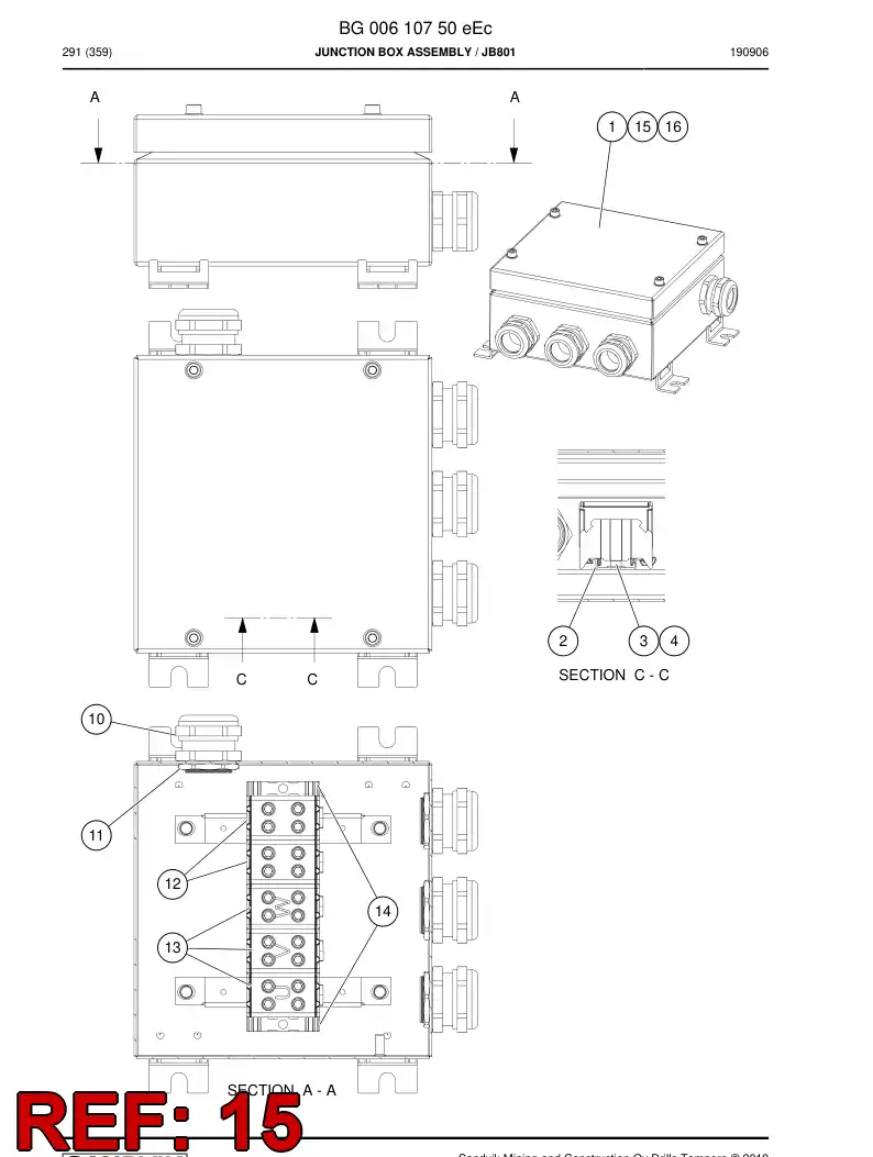 85603259 856 032 59 Wire, Connecting - Sandvik Technical Drawing