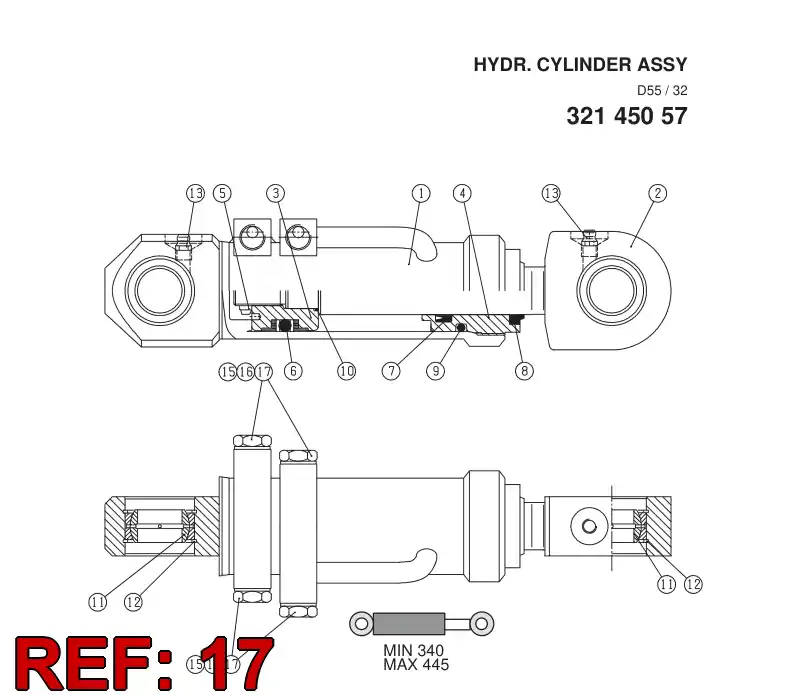 85604039 856 040 39 STRAIGHT THREAD CONNECTOR - Sandvik Technical Drawing