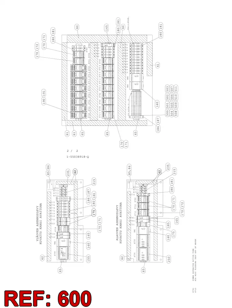85605279 856 052 79 Heater, Cabin - Sandvik Technical Drawing