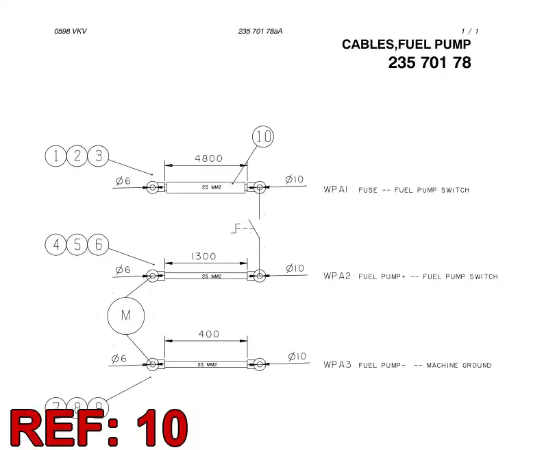 85613289 856 132 89 Plastic conduits for cable - Sandvik Technical Drawing