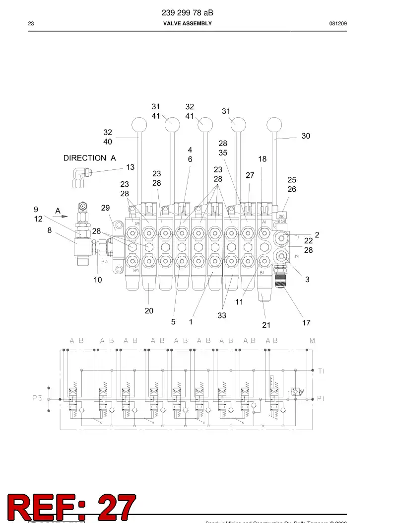 85614299 856 142 99 SPOOL - Sandvik Technical Drawing