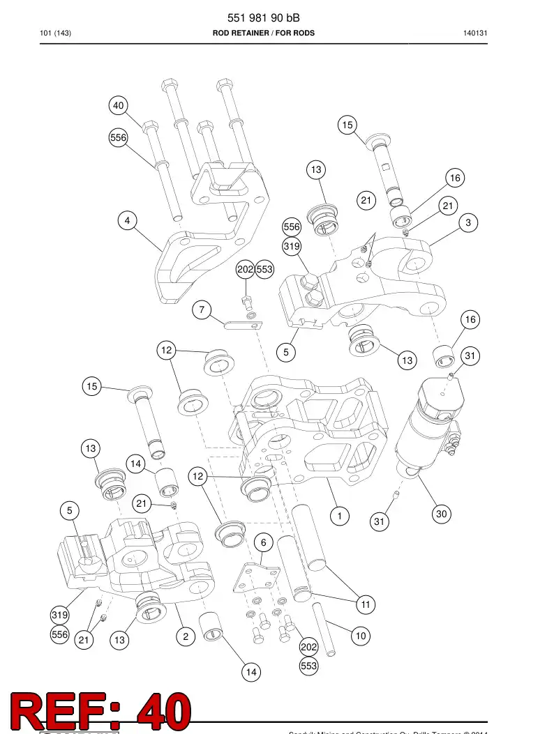 85617759 856 177 59 HEX.BOLT - Sandvik Technical Drawing