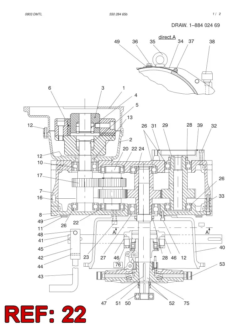 85623599 856 235 99 CYLINDRICAL ROLLER BEARING - Sandvik Technical Drawing