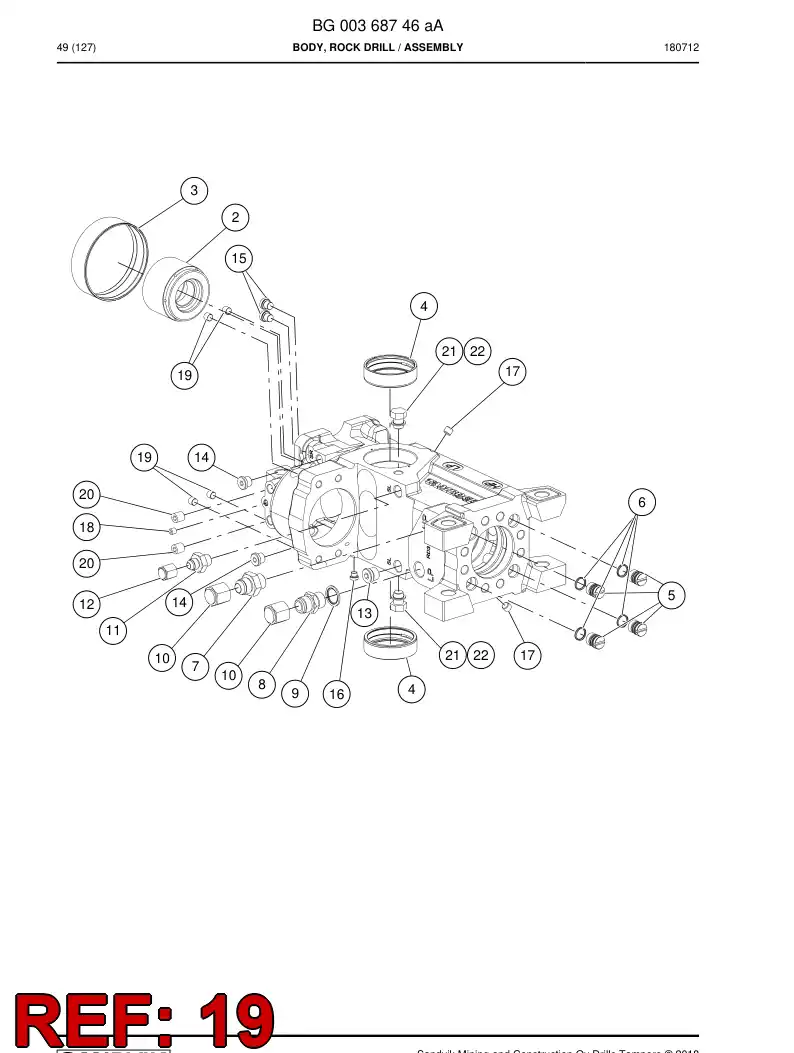 85649509a 856 495 09a Plug - Sandvik Technical Drawing