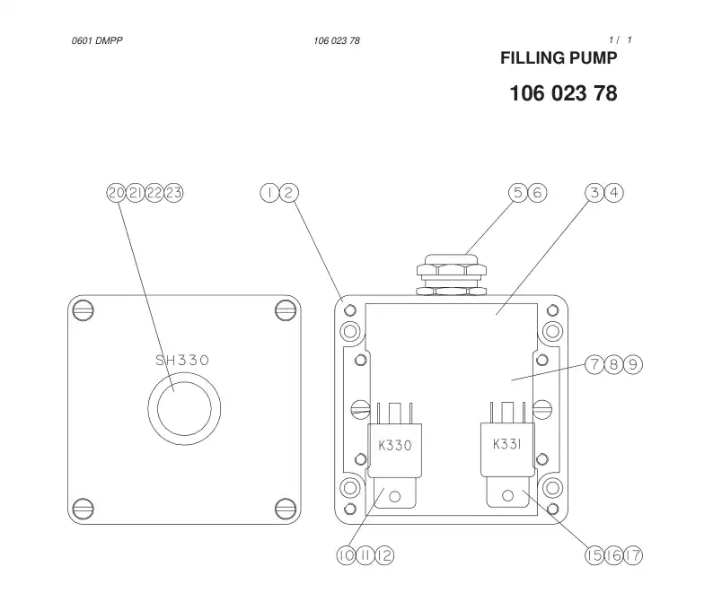 85655599 856 555 99 ILLUMINATED PUSH BUTTON - Sandvik Technical Drawing