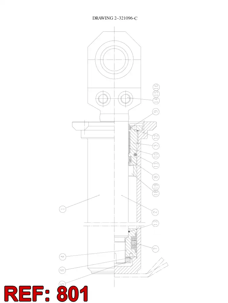 85670068 856 700 68 SEAL KIT - Sandvik Technical Drawing