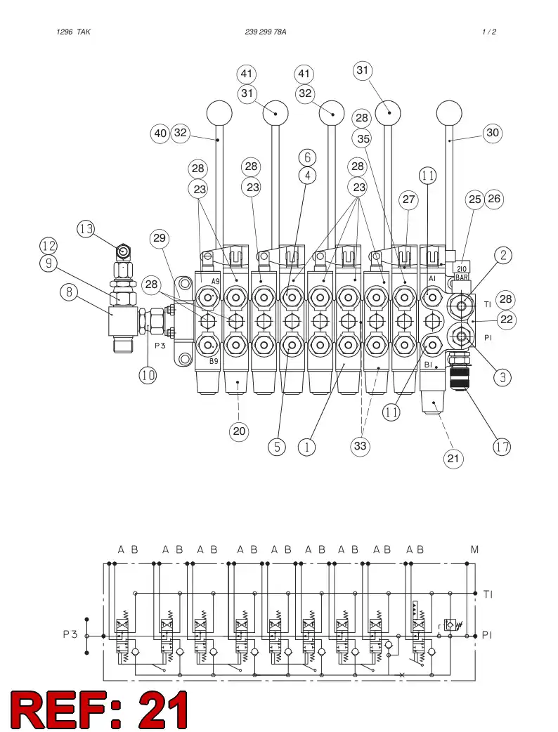 85692039 856 920 39 SPOOL DETENT KIT - Sandvik Technical Drawing