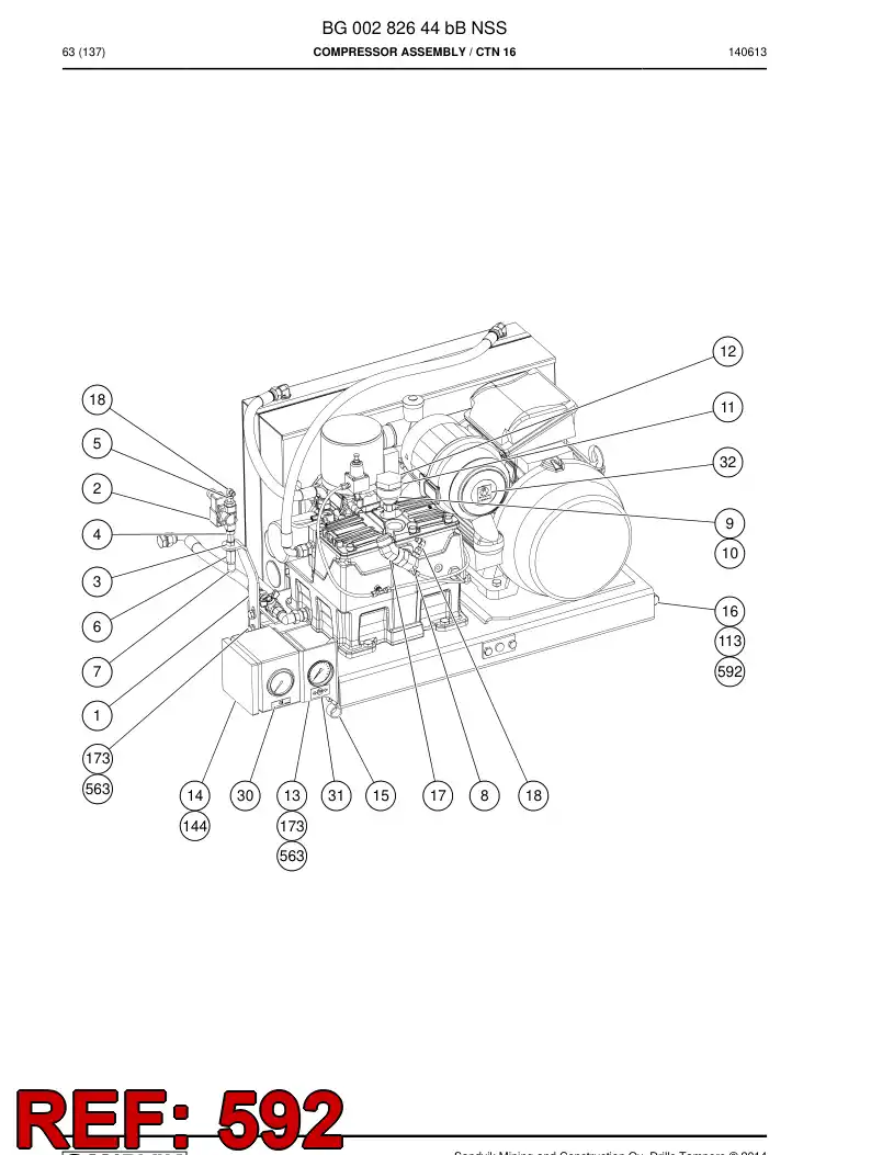 85696359 856 963 59 Washer - Sandvik Technical Drawing