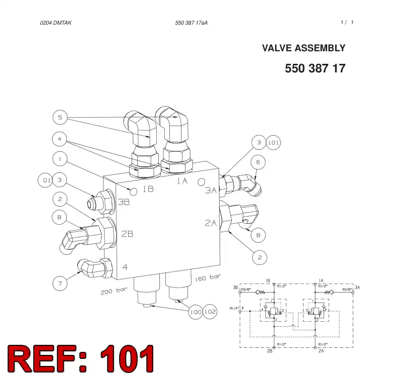 85708059 857 080 59 Valve, Check - Sandvik Technical Drawing