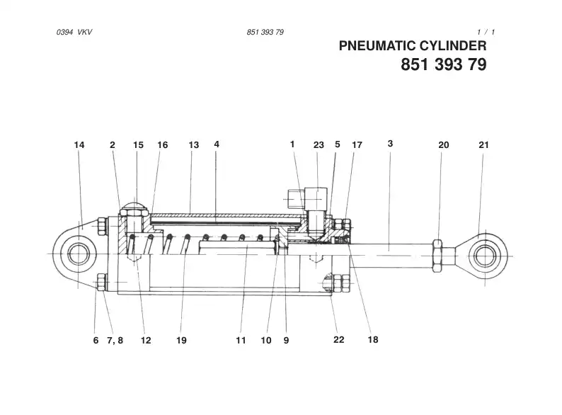 85714179 857 141 79 PISTON SEAL KIT - Sandvik Technical Drawing