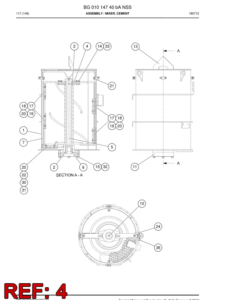 85720039 857 200 39 Seal, Shaft - Sandvik Technical Drawing
