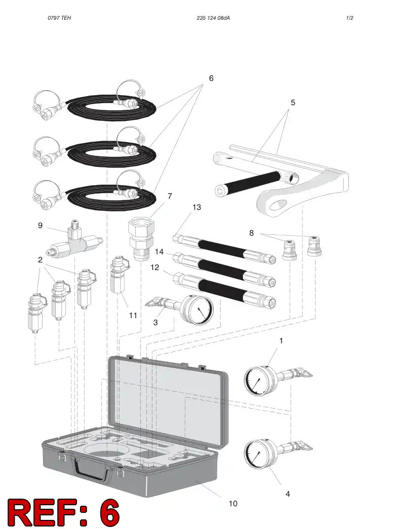 85727009 857 270 09 HIGH PRESSURE HOSE ASSEMBLY - Sandvik Technical Drawing