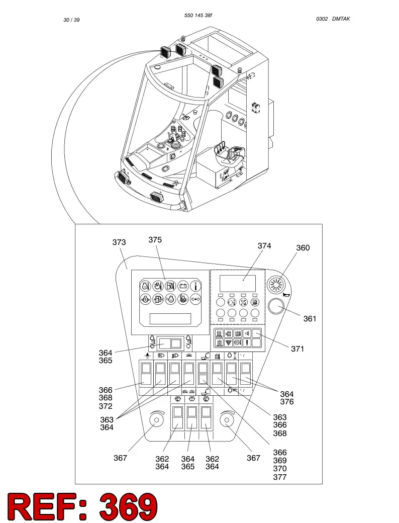 85740099 857 400 99 Light, Signal - Sandvik Technical Drawing