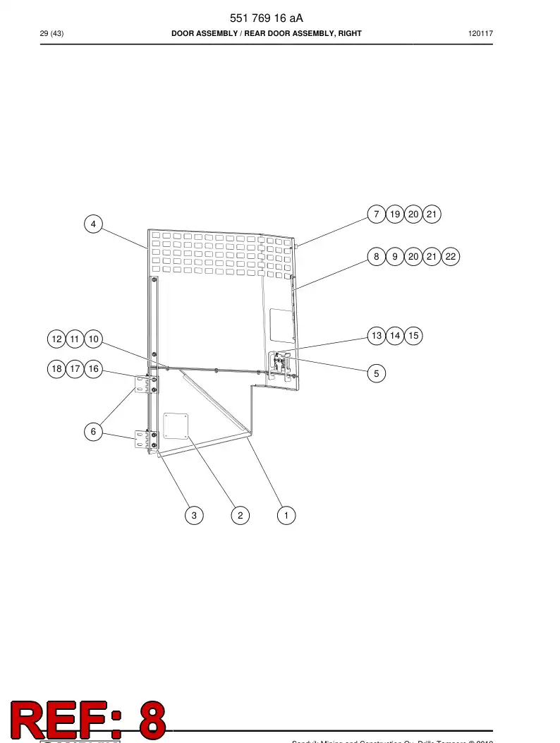 85745039a 857 450 39a PRESILHA DE FIXAO - Sandvik Technical Drawing