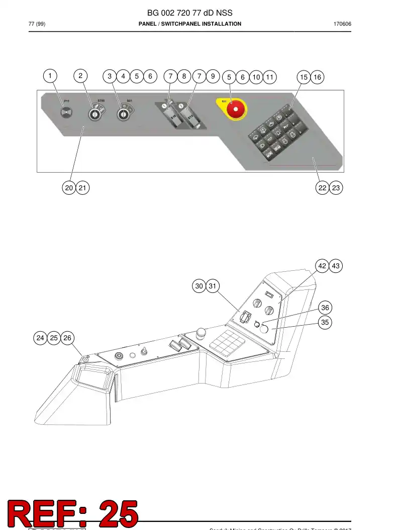 85752729 857 527 29 Ring, Rubber - Sandvik Technical Drawing