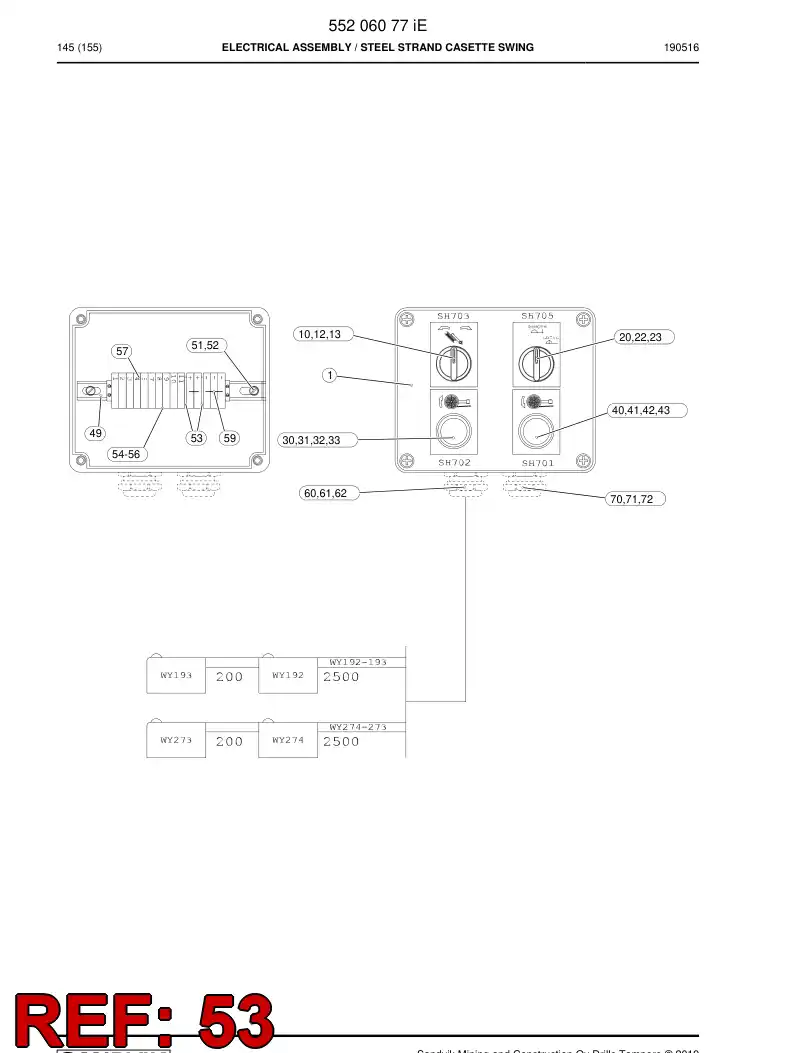 85765379 857 653 79 Accessories, Terminal - Sandvik Technical Drawing