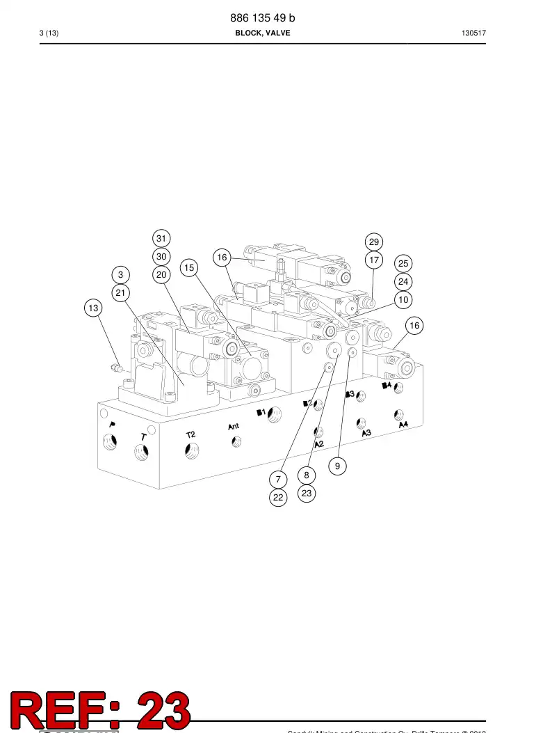 85776439 857 764 39 SEAL KIT - Sandvik Technical Drawing