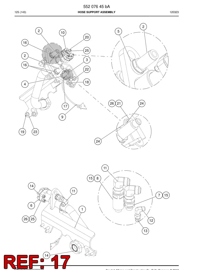 85777449a 857 774 49a Nut, Lock - Sandvik Technical Drawing