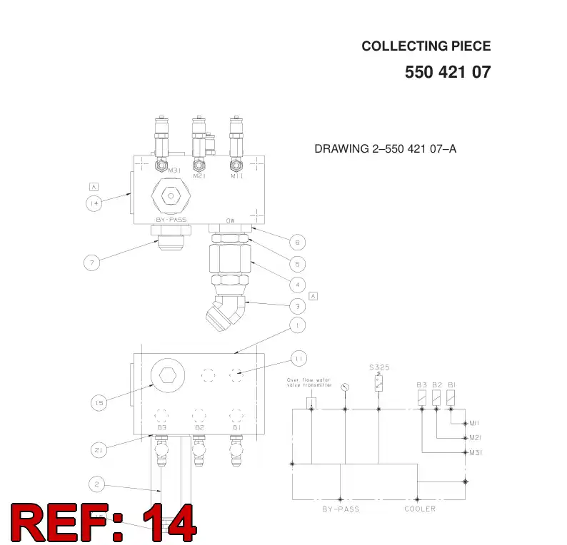 85785609 857 856 09 CONECTOR - Sandvik Technical Drawing