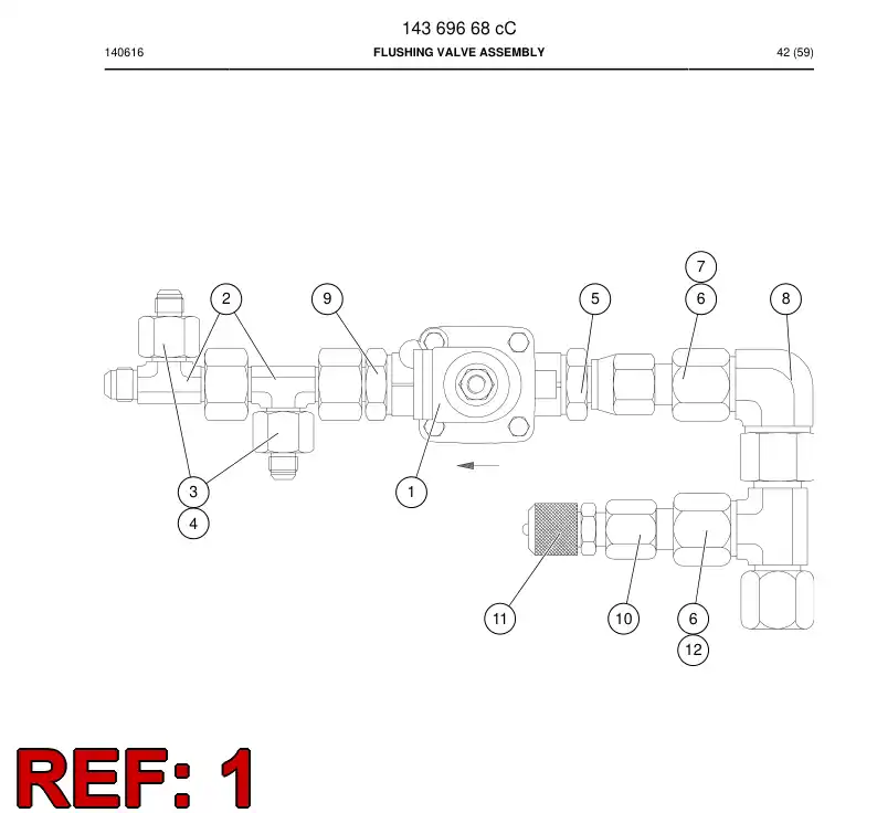85789649a 857 896 49a Valve, Air - Sandvik Technical Drawing