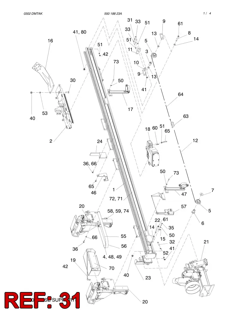 85793599 857 935 99 Hexagon head screw (full thread) - Sandvik Technical Drawing