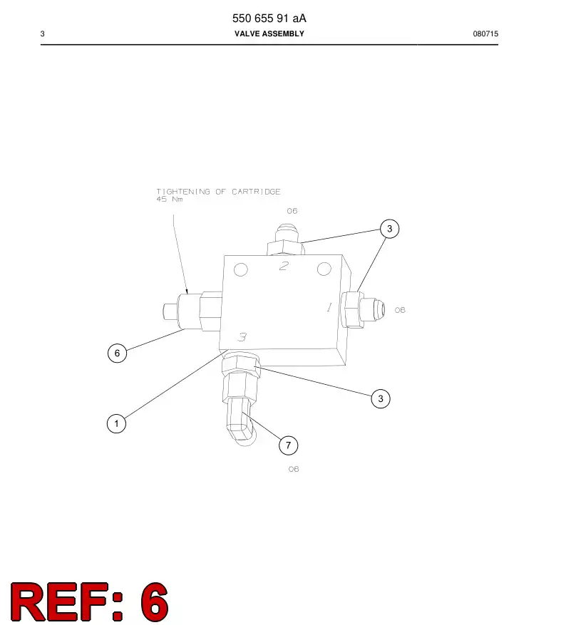85798539a 857 985 39a Valve, Pressure Reducing - Sandvik Technical Drawing