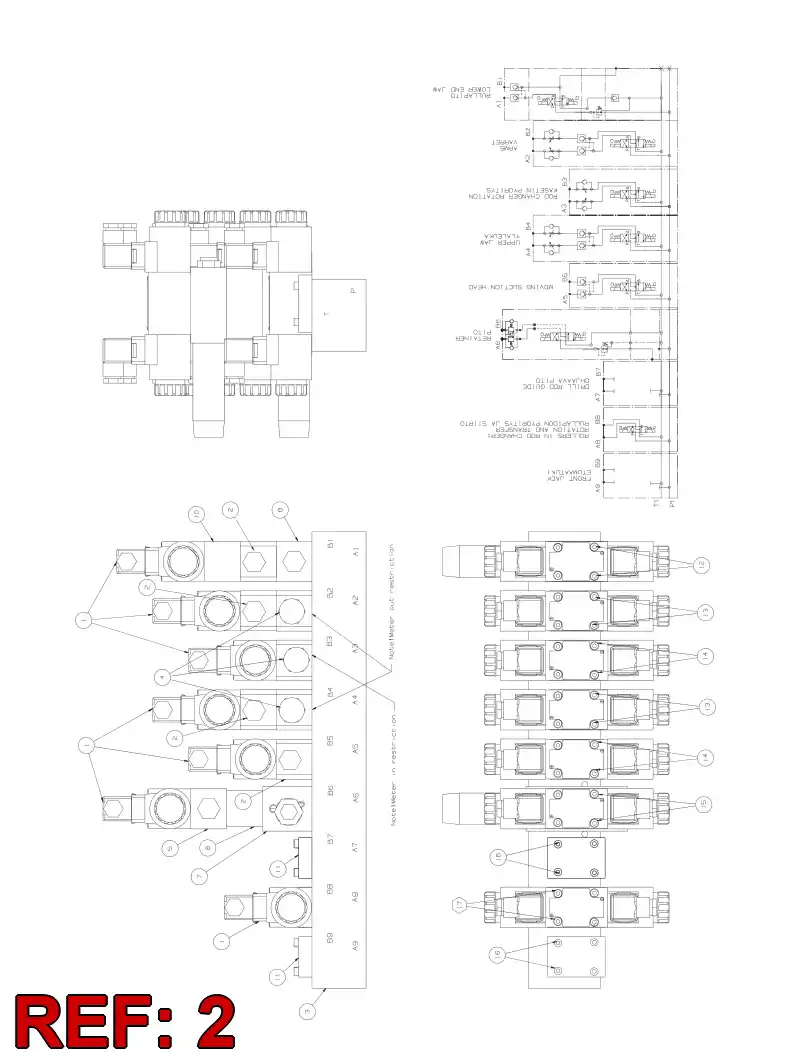 85824369 858 243 69 VLVULA, RETENO, PILOTO PARA ABRIR - Sandvik Technical Drawing