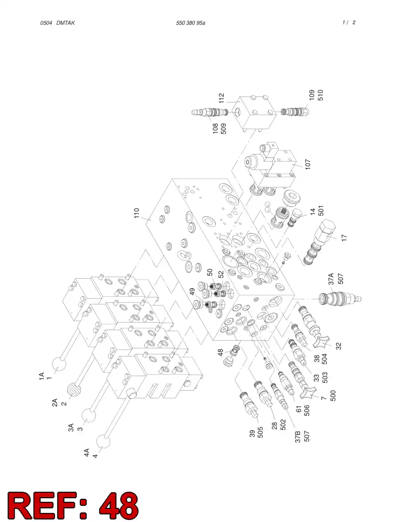 85827709 858 277 09 CHECK VALVE - Sandvik Technical Drawing