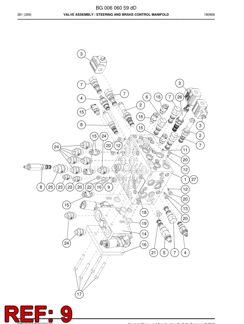 85827709a 858 277 09a Valve, Check - Sandvik Technical Drawing