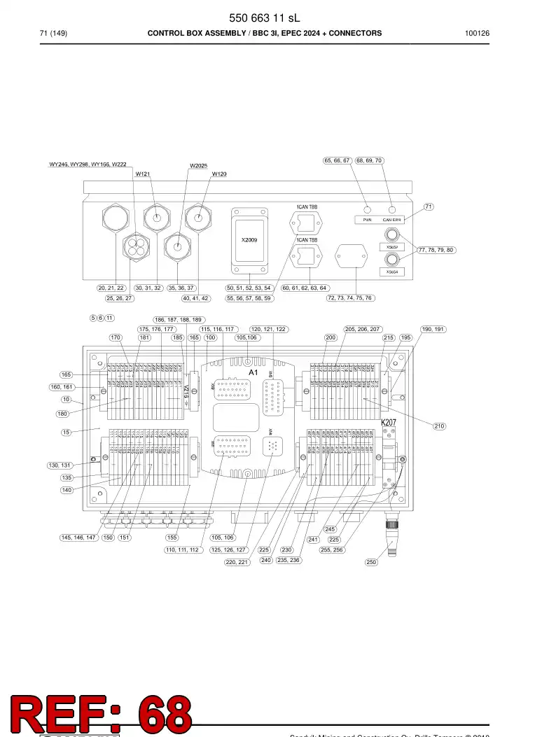 85830109a 858 301 09a LED-light - Sandvik Technical Drawing