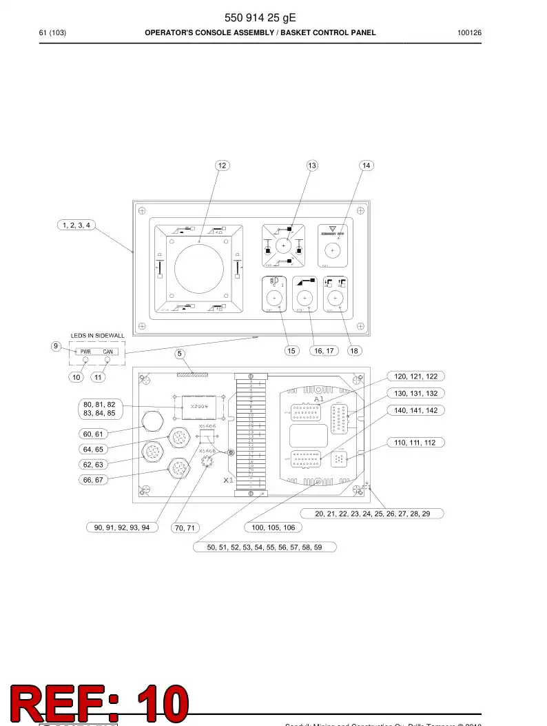 85830359a 858 303 59a LED-light - Sandvik Technical Drawing