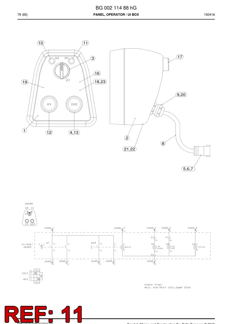 858 303 59b LED-light - drawing