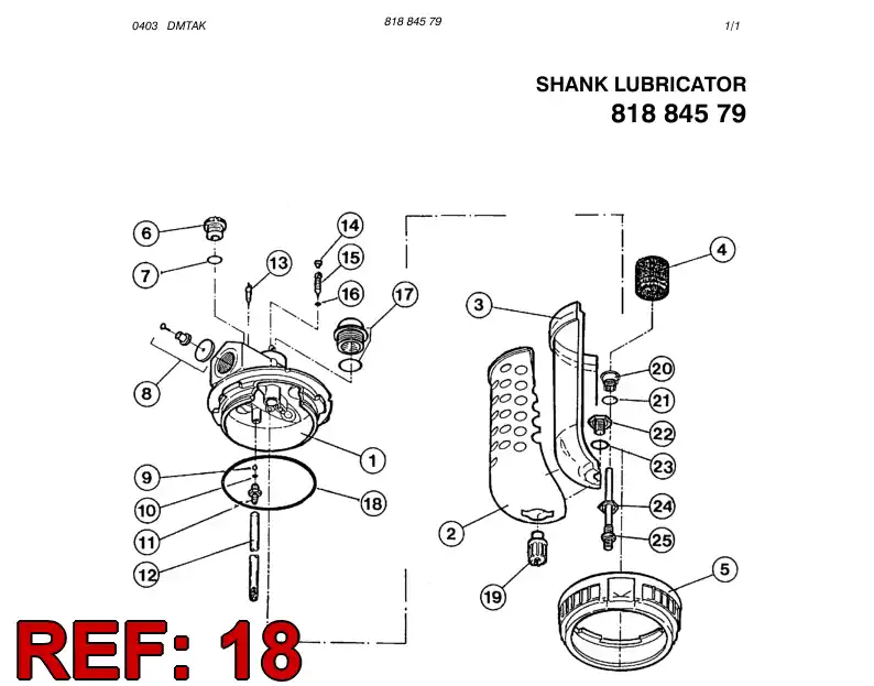 85843159 858 431 59 O-RING - Sandvik Technical Drawing