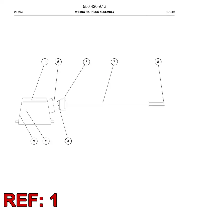 85880399 858 803 99 Multi-pole connector case - Sandvik Technical Drawing