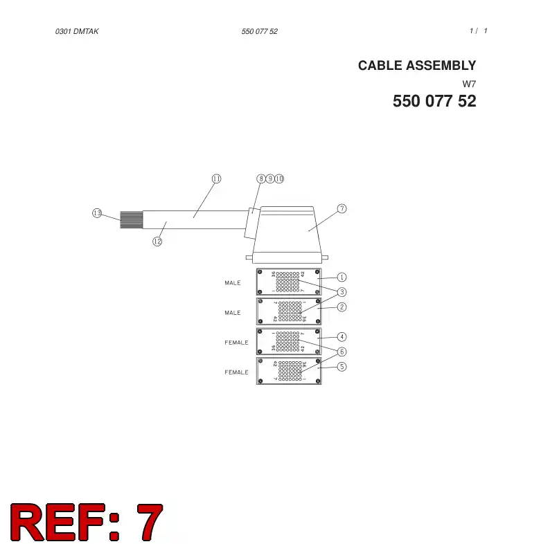 85880829 858 808 29 MANY POLES CLIP CASE - Sandvik Technical Drawing